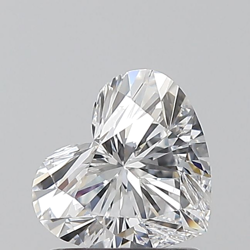 1.01 carat D-VVS2 Natūralus Heart Deimantas (1)