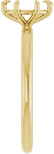 Sužadėtuvių Žiedas „Solitaire“ 585 Geltonojo Aukso Oval 7mm x 5mm (4)