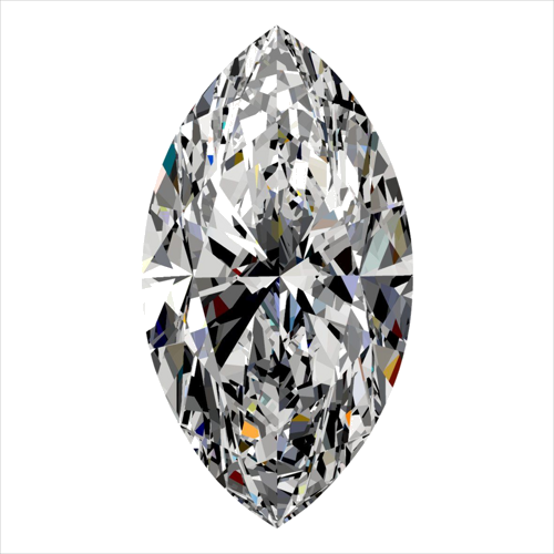 0.5 carat D-VS2 Natūralus Marquise Deimantas (1)