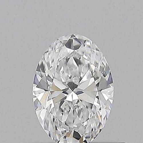 0.53 carat D-VVS2 Natūralus Oval Deimantas (1)