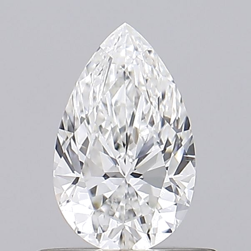 0.6 carat F-SI1 Natūralus Pear Deimantas (1)