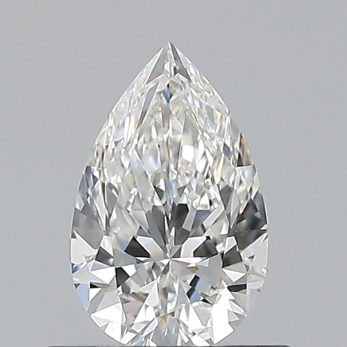 0.58 carat F-VVS1 Natūralus Pear Deimantas (1)