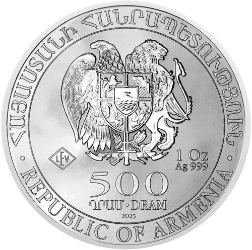 1 oz Ноев ковчег 2025 Армения серебряная монета (2)