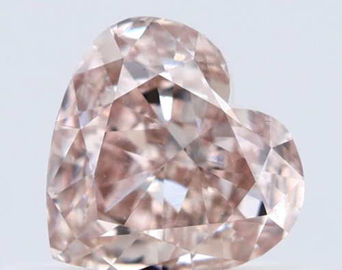 0.5 carat Fancy Pinkish Brown-VS2 Natūralus Heart Deimantas (1)