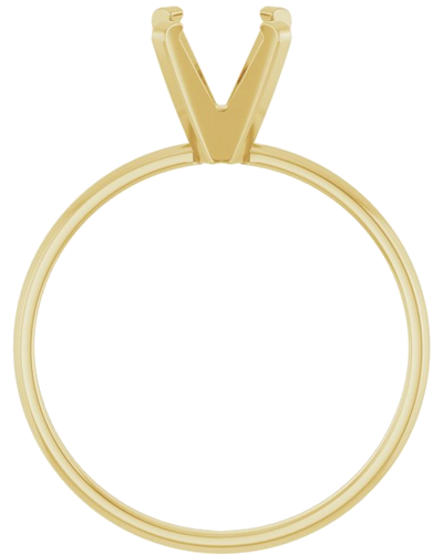Sužadėtuvių Žiedas „Solitaire“ 14k yellow gold Round 6.4mm (2)