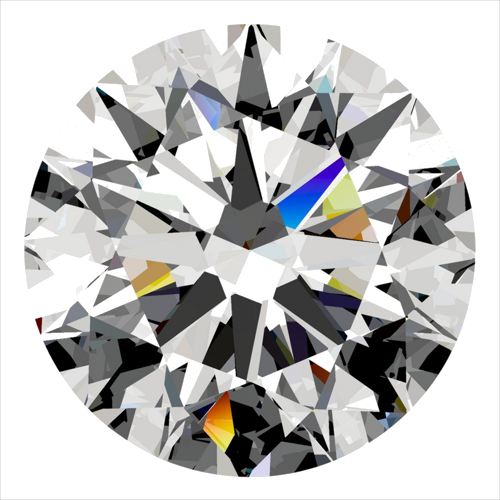 0.51 carat E-IF Excellent cut Natūralus Round Deimantas (1)