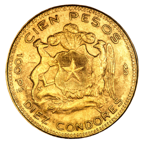 100 Pesos Liberty (1932-1980) Republic of Chile Gold Coin (2)
