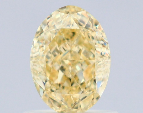 1.0 carat Fancy Yellow-VS2 Natūralus Oval Deimantas (1)
