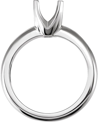 Sužadėtuvių Žiedas „Knife-Edge Solstice Solitaire®“ 14k white gold Round 6.5mm (2)