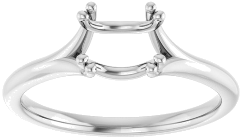 Sužadėtuvių Žiedas „Twin-Prong Solitaire“ 14k white gold Round 6.5mm (3)