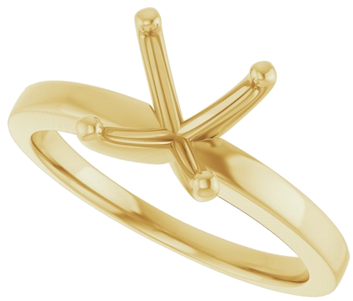 Sužadėtuvių Žiedas „Solitaire“ 14k yellow gold Round 8mm (5)