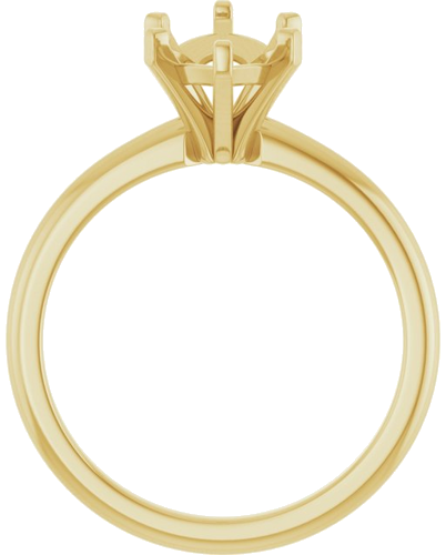 Sužadėtuvių Žiedas 14k yellow gold Marquise 13mm x 6.5mm (2)