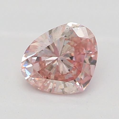0.2 carat Fancy Light Brownish Pink-SI1 Natūralus Heart Deimantas (1)