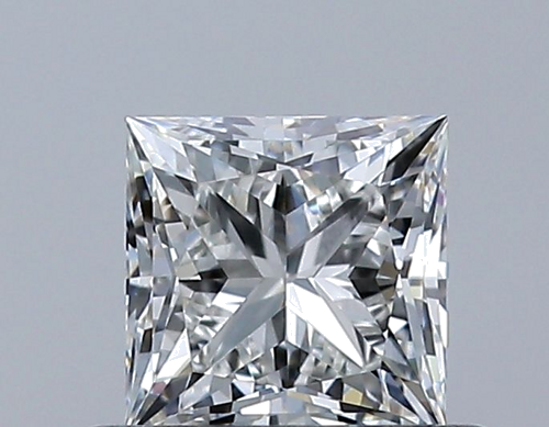 0.51 carat H-VVS2 Natūralus Princess Deimantas (1)