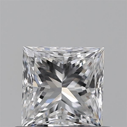 0.58 carat D-VVS2 Natūralus Princess Deimantas (1)