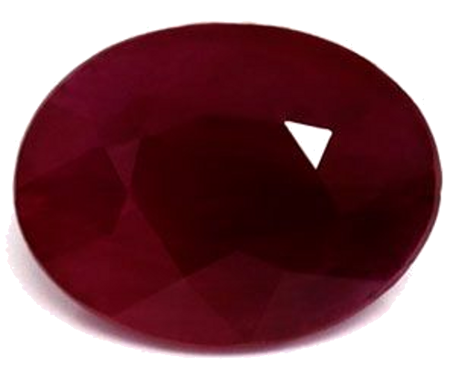 2.22 carat RED Oval Rubinas (1)