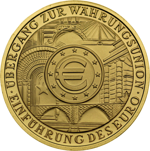 100 € Eiro ieviešana 2002 Vācija Zelta monēta (1)