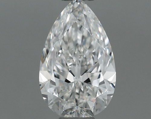 0.6 carat G-VS2 Natūralus Pear Deimantas (1)