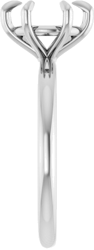 Sužadėtuvių Žiedas „Solitaire“ 585 Baltojo Aukso Round 8.2mm (4)