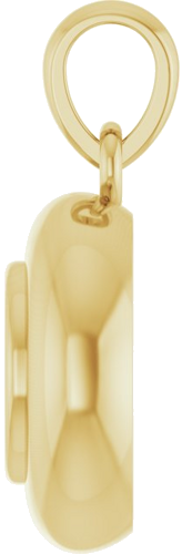 Pakabukas „Solitaire Puffed“ 585 Geltonojo Aukso Round 5mm (3)