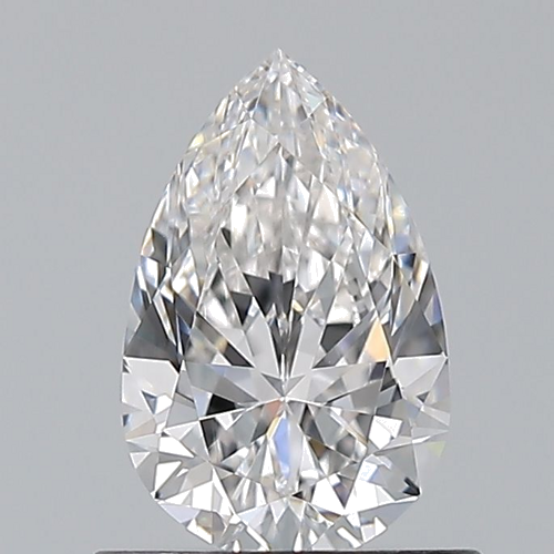 0.7 carat F-VVS1 Natūralus Pear Deimantas (1)
