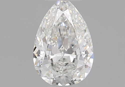 0.3 carat F-VVS2 Natūralus Pear Deimantas (1)