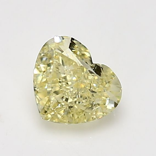 1.15 carat Fancy Light Yellow-SI1 Natūralus Heart Deimantas (1)