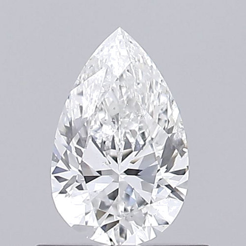 0.5 carat F-SI2 Natūralus Pear Deimantas (1)