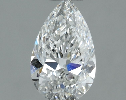 0.5 carat F-SI1 Natūralus Pear Deimantas (1)