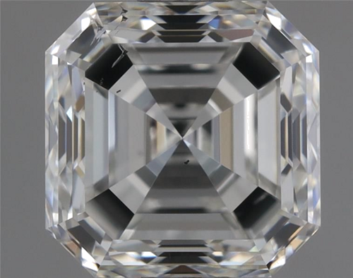 1.07 carat F-SI2 Natūralus Asscher Deimantas (1)