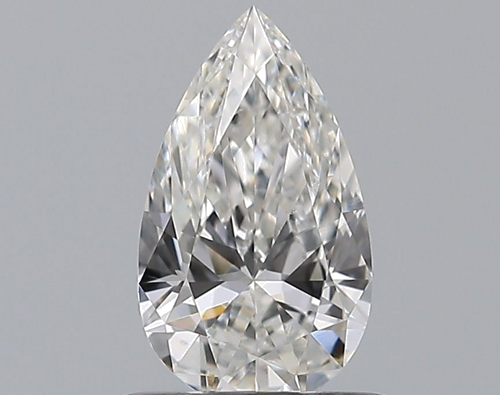 0.56 carat F-SI1 Natūralus Pear Deimantas (1)