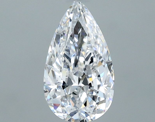 0.7 carat D-VS2 Natūralus Pear Deimantas (1)