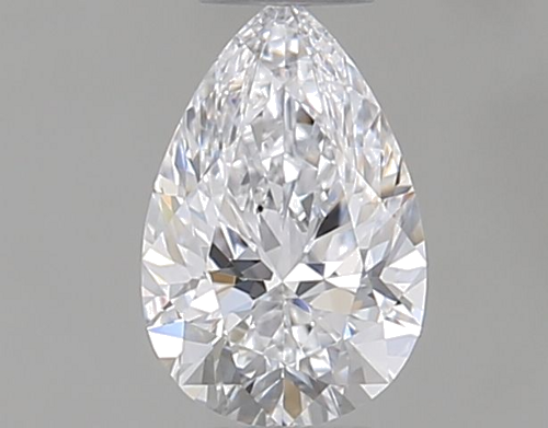 0.32 carat D-VVS1 Natūralus Pear Deimantas (1)