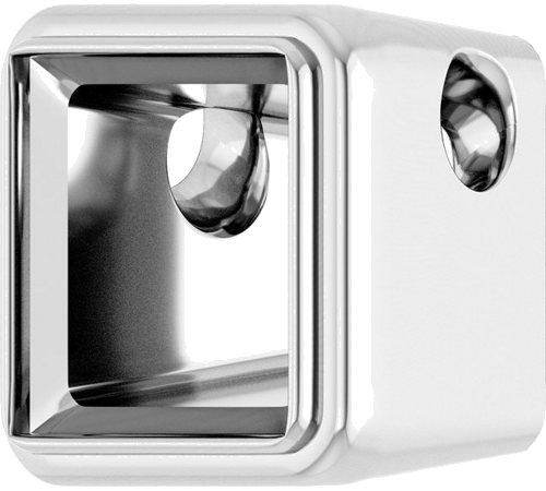 Pakabukas „Bezel-Set Solitaire“ 925 Sidabro Square 8mm (2)