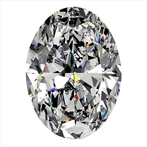 0.43 carat G-VS1 Natūralus Oval Deimantas (1)