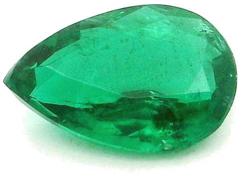0.53 carat GREEN Pear Smaragdas (1)