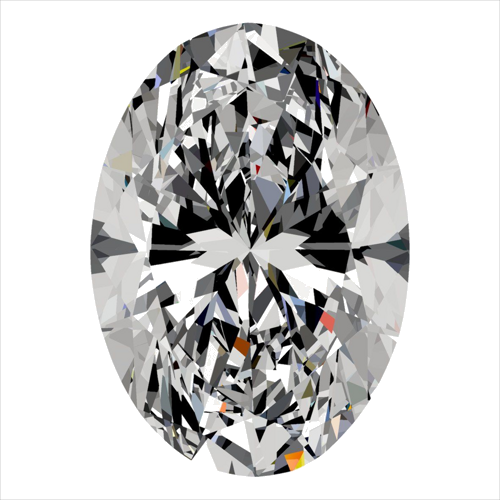 0.3 carat F-SI2 Natūralus Oval Deimantas (1)
