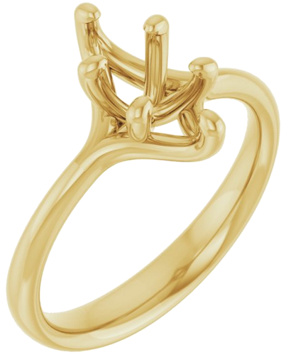 Sužadėtuvių Žiedas „Solitaire“ 14k yellow gold Marquise 10mm x 5mm (1)