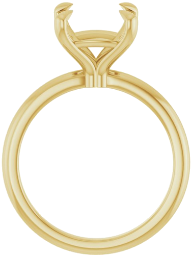 Sužadėtuvių Žiedas „Solitaire“ 14k yellow gold Cushion 9mm (2)
