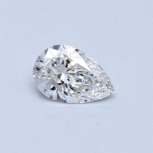 0.3 carat E-VVS2 Natūralus Pear Deimantas (1)