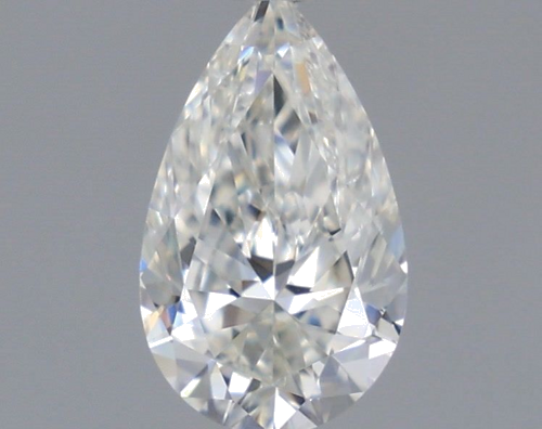 0.5 carat H-SI1 Natūralus Pear Deimantas (1)
