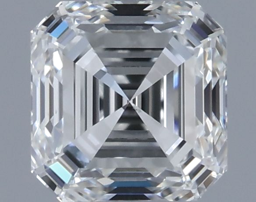 0.52 carat F-VS2 Natūralus Asscher Deimantas (1)
