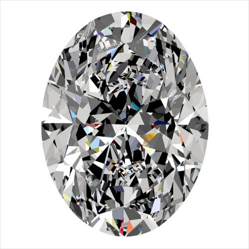 0.5 carat G-VS1 Natūralus Oval Deimantas (1)
