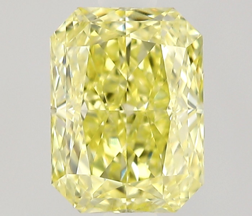 0.6 carat Fancy Yellow-VVS1 Natūralus Radiant Deimantas (1)