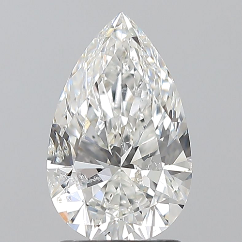 1.7 carat H-SI2 Natūralus Pear Deimantas (1)