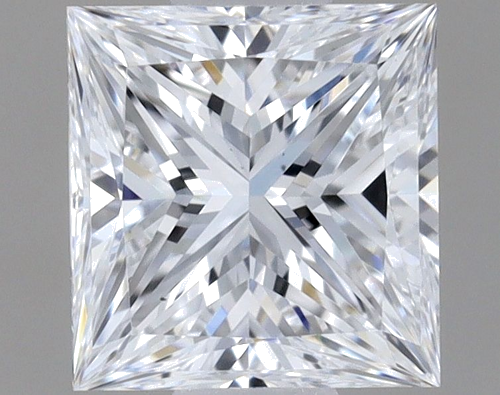 0.53 carat D-VS1 Natūralus Princess Deimantas (1)