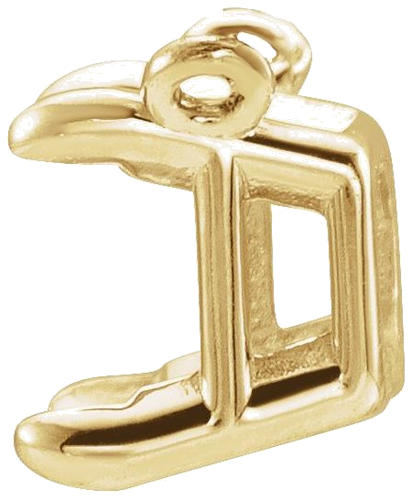 Pakabukas „Emerald Claw-Prong Solitaire“ 18k yellow gold Emerald 6mm x 4mm (2)