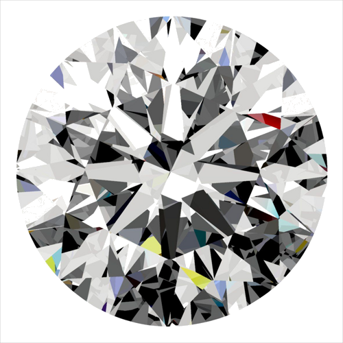 0.5 carat G-VS2 Excellent cut Natūralus Round Deimantas (1)