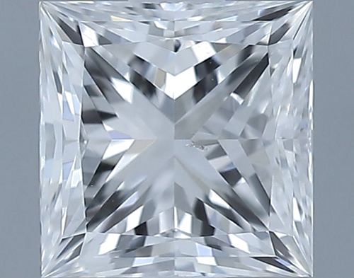 0.5 carat E-VS2 Natūralus Princess Deimantas (1)