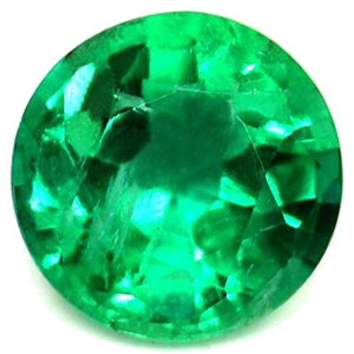 0.67 carat GREEN Round Smaragdas (1)